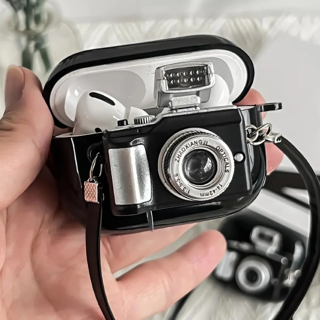 3D Camera with Flash Apple Airpods Case - Image 3