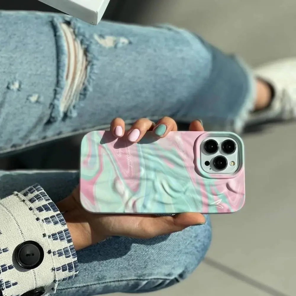 Artistic Wave Expression Protective iPhone Case - Image 5