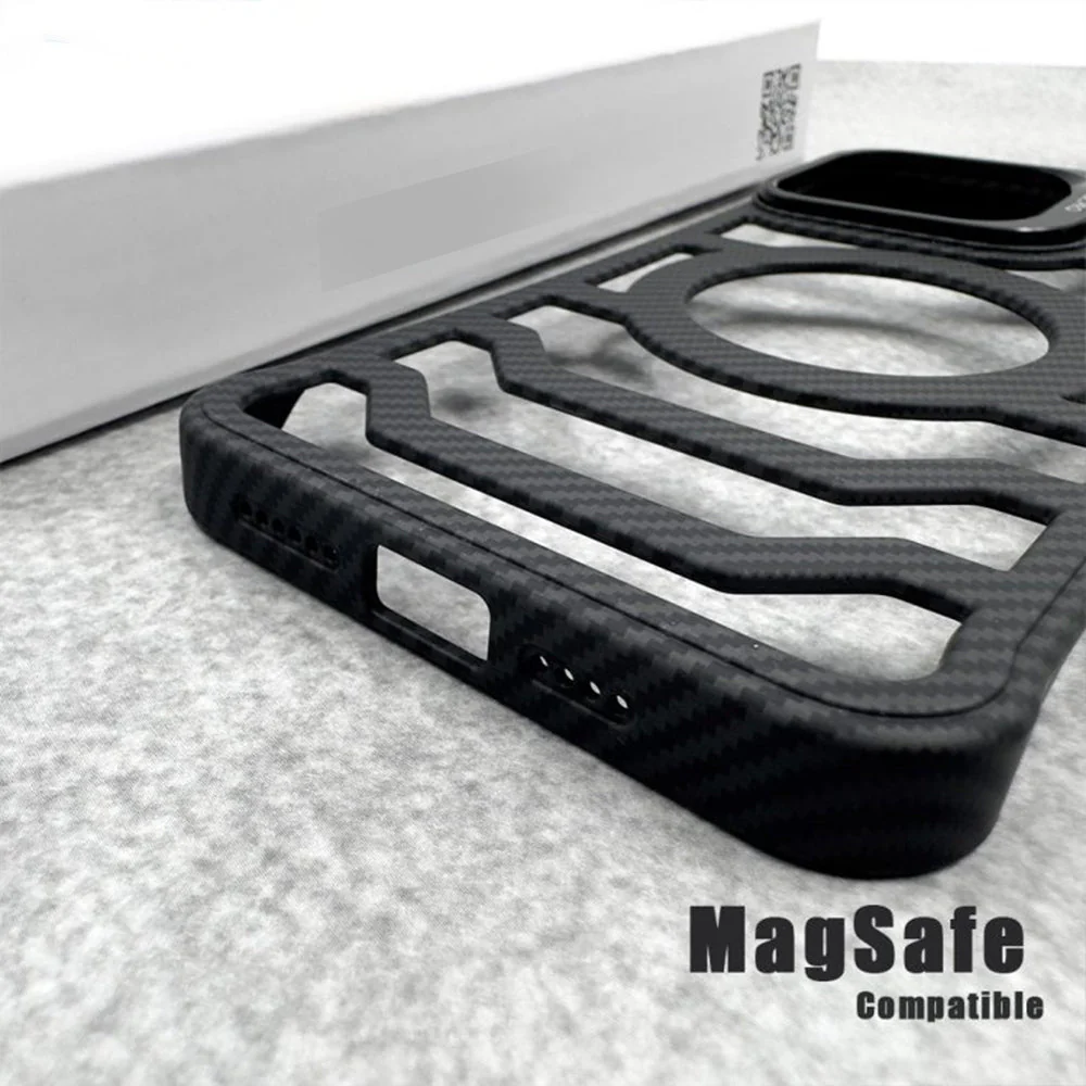 Bezel Less Carbon Fiber Magnetic iPhone Case - Image 4