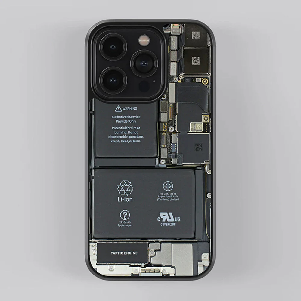 Circuit X Ray Glass iPhone Case - Image 3