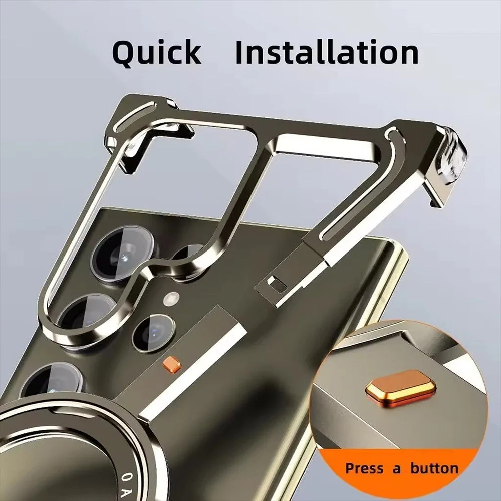 Luxury Z Shape Metal Case for Samsung - Image 4