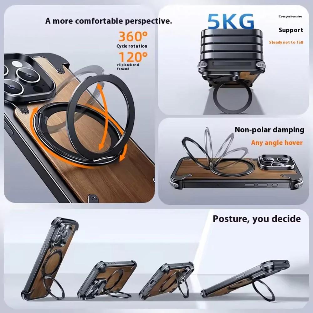 Walnut Lens Protection - iPhone Case - Image 3