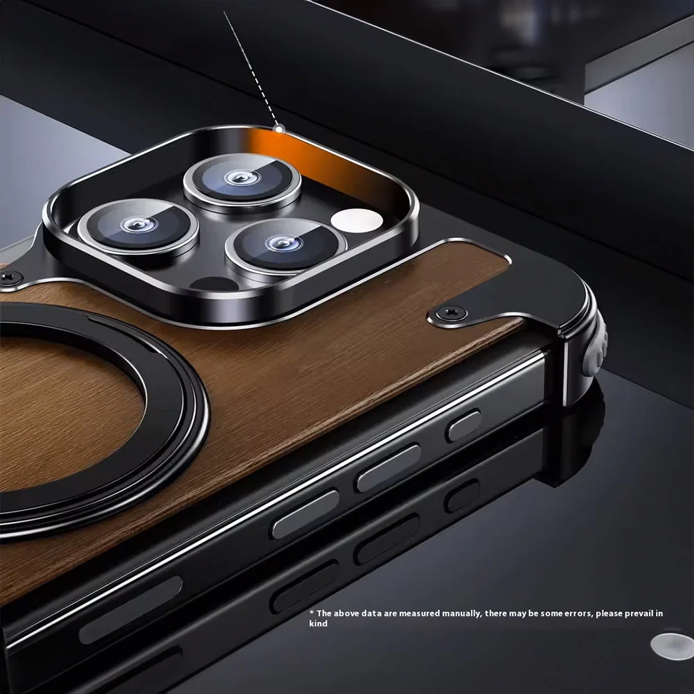 Walnut Lens Protection - iPhone Case - Image 5