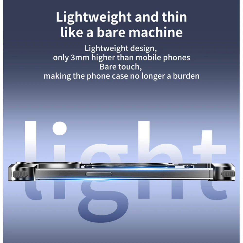 Metal Frameless Kickstand iPhone Case - Image 3