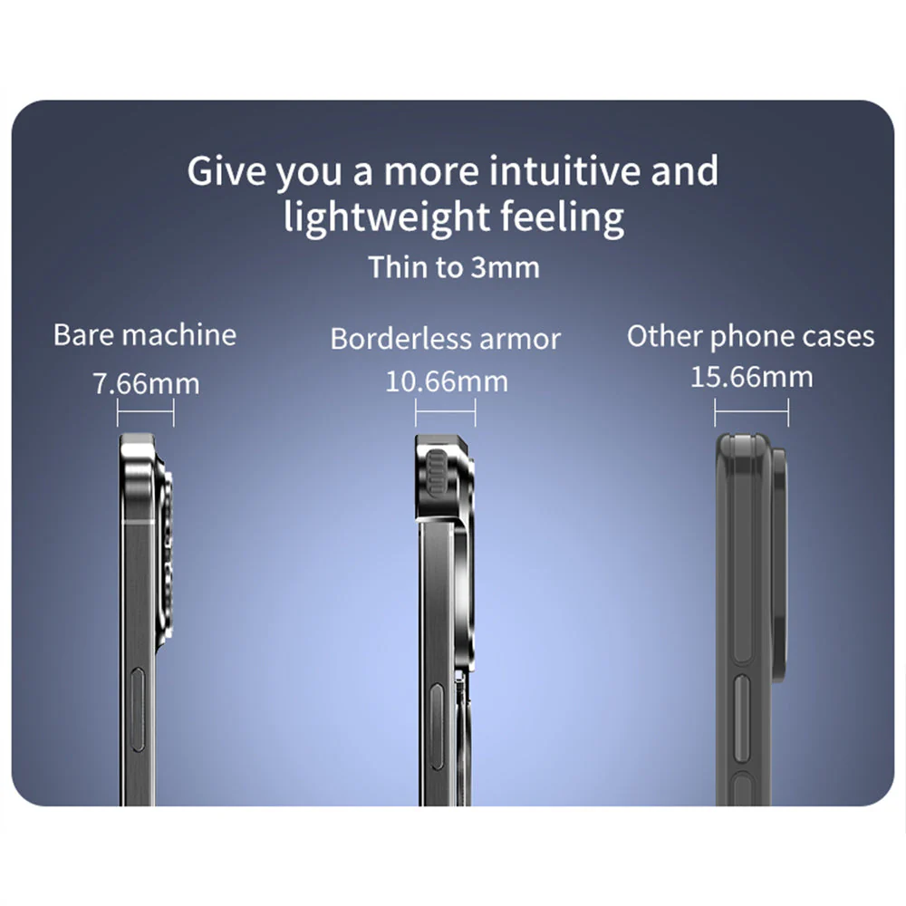 Metal Frameless Kickstand iPhone Case - Image 6