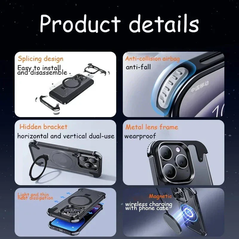 Metal Frameless Magnetic iPhone Case - Image 4